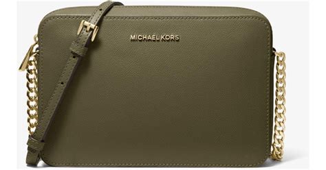 michael kors olive green crossbody bag|Michael Kors dark green bag.